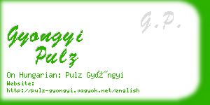 gyongyi pulz business card